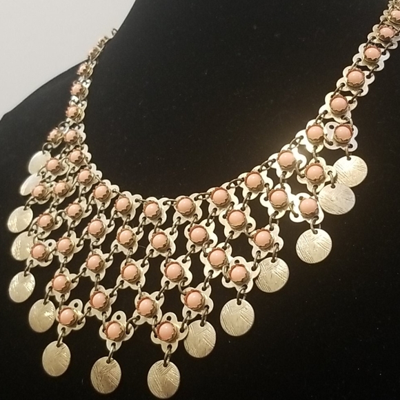 Pink and Gold Necklace - Picture 1 of 4